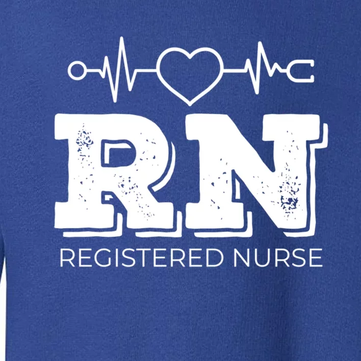 Registered Nurse Heartbeat Rn Appreciation Gift Toddler Sweatshirt