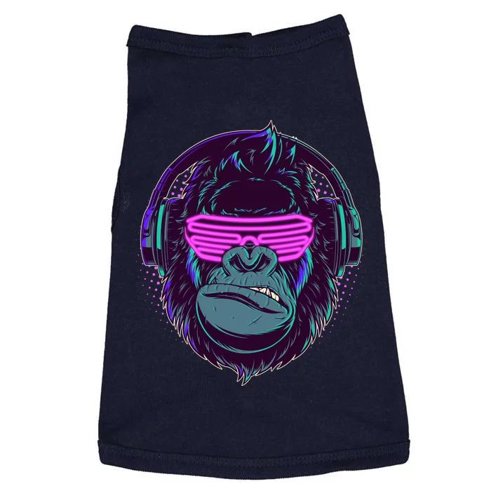 Retro Neon Hipster Gorilla Ape Doggie Tank