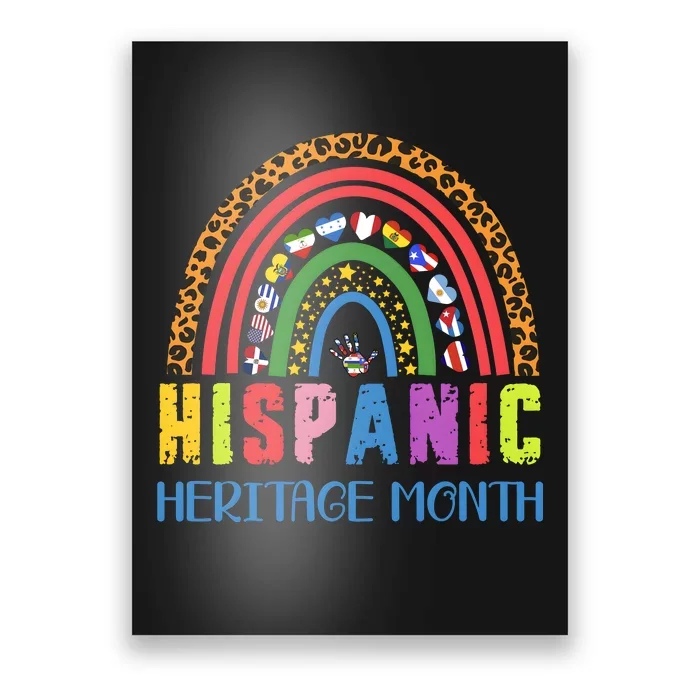 Rainbow National Hispanic Heritage Month Poster