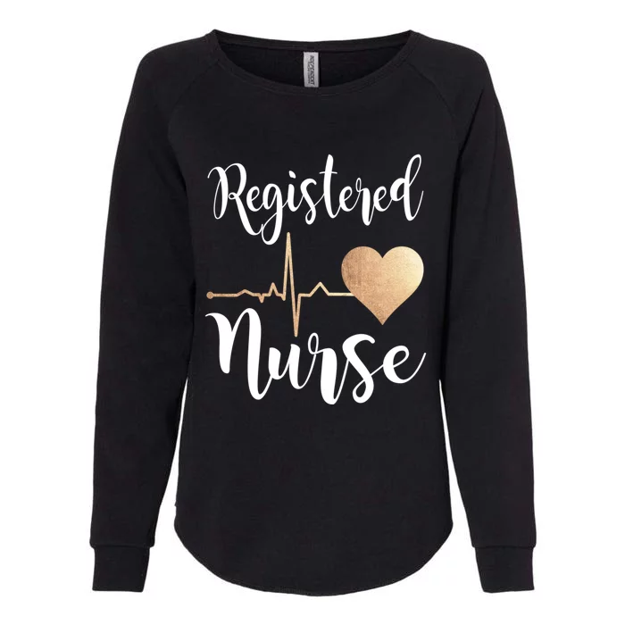 Registered Nurse Heart Great Gift Rn Gift Womens California Wash Sweatshirt