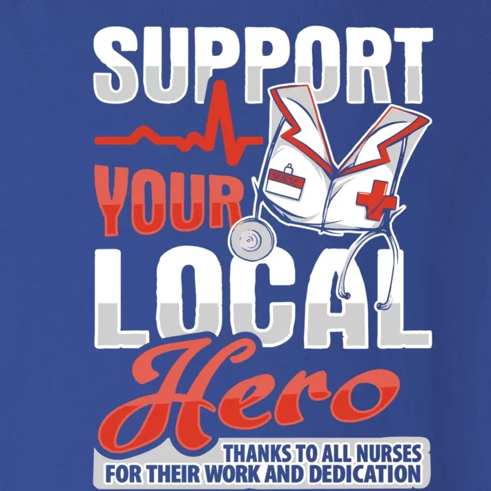 Rn Nurse Hero Design For Registered Nurse Support Gift Toddler Long Sleeve Shirt