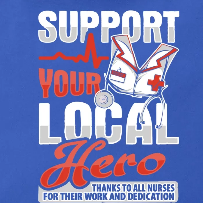 Rn Nurse Hero Design For Registered Nurse Support Gift Zip Tote Bag