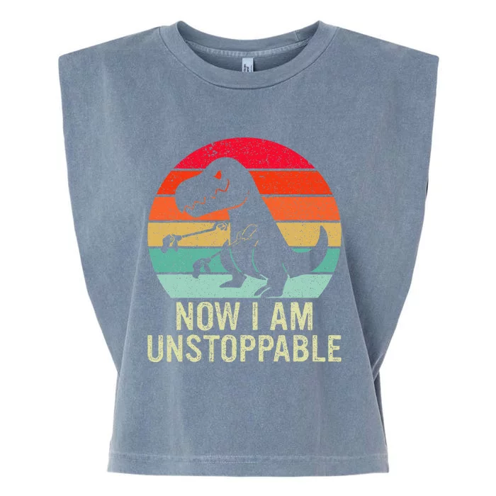 Retro Now I Am Unstoppable Garment-Dyed Women's Muscle Tee