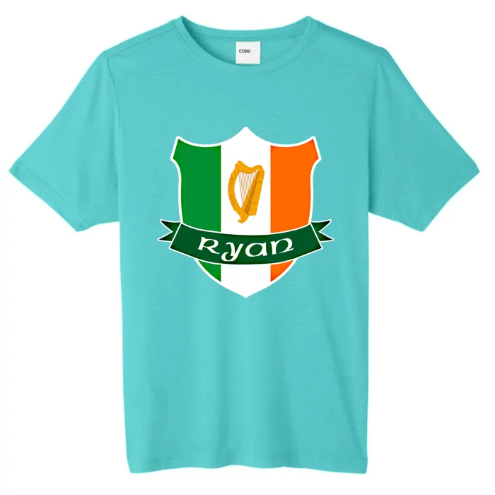 Ryan Name Irish Gift Irish Flag Harp Crest ChromaSoft Performance T-Shirt