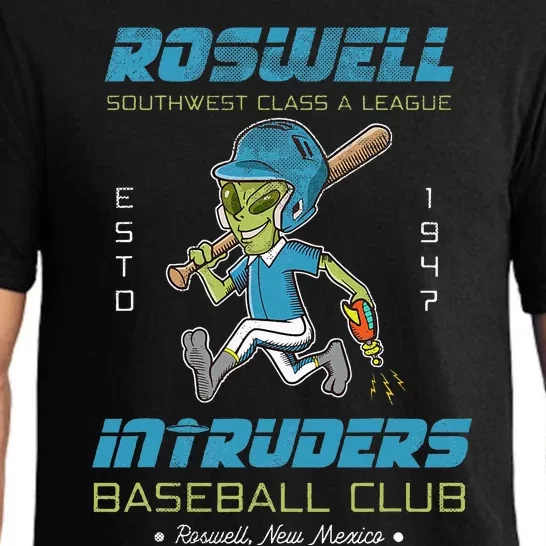 Roswell NM Intruders Minor League Retro Baseball Team Pajama Set