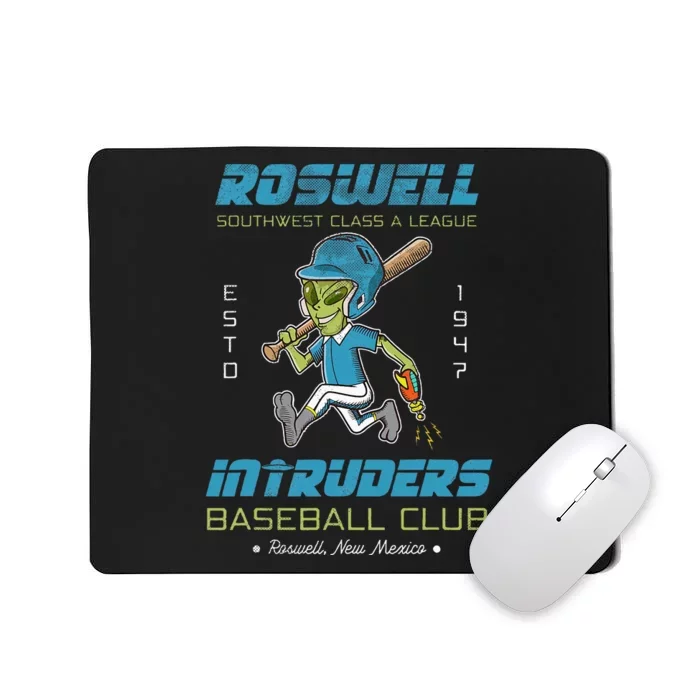 Roswell NM Intruders Minor League Retro Baseball Team Mousepad