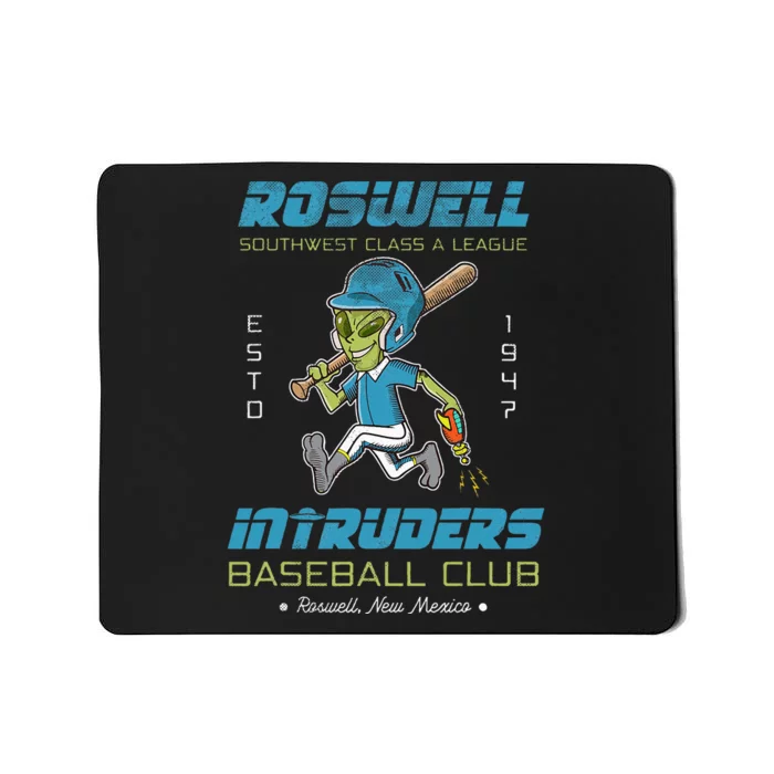 Roswell NM Intruders Minor League Retro Baseball Team Mousepad