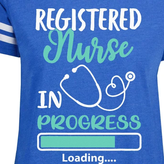 Registered Nurse In Progress Loading Training Student Enza Ladies Jersey Football T-Shirt