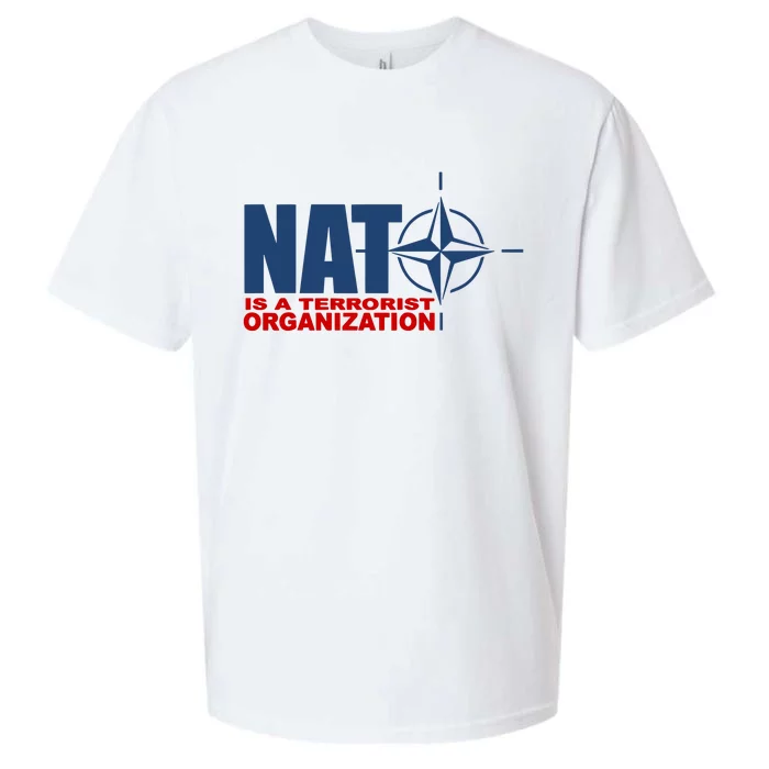 Revblacknetwork Nato Is A Terrorist Organization Sueded Cloud Jersey T-Shirt