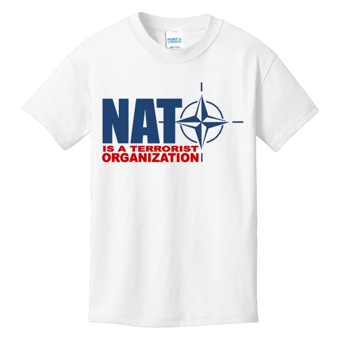 Revblacknetwork Nato Is A Terrorist Organization Kids T-Shirt