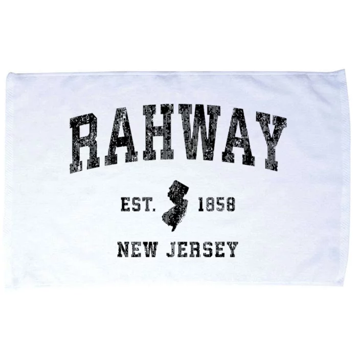 Rahway New Jersey Nj Vintage Athletic Sports Microfiber Hand Towel