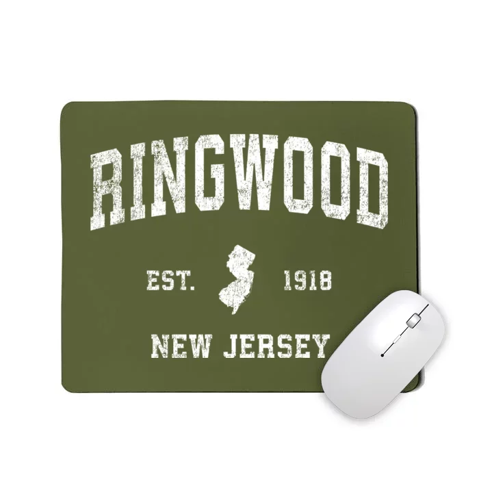 Ringwood New Jersey Nj Vintage Established Sports Design Mousepad