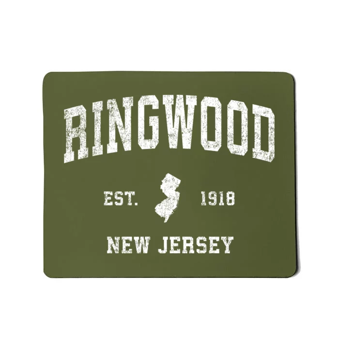 Ringwood New Jersey Nj Vintage Established Sports Design Mousepad