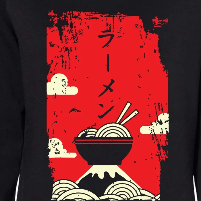 Ramen Noodles Japanese Art Womens California Wash Sweatshirt