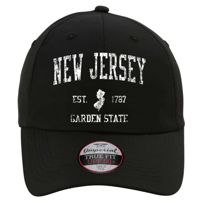 Retro New Jersey Nj T Vintage Sports Design The Original Performance Cap