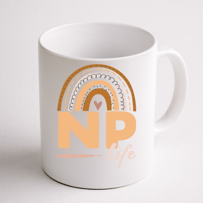 Rainbow Np Life Medical Rn Nursing Nurse Practitioner Meaningful Gift Front & Back Coffee Mug