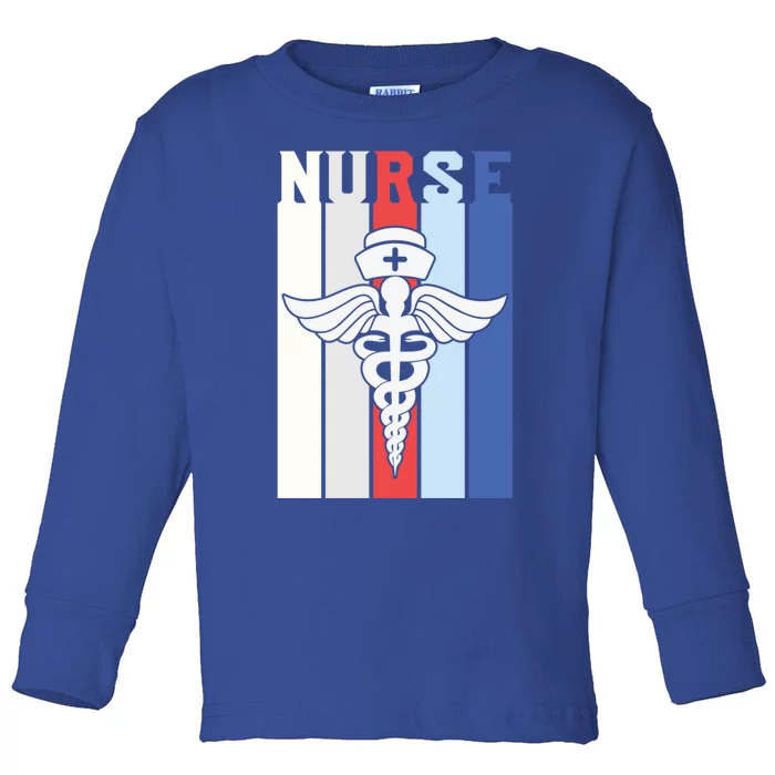 Registered Nurse Life Nursing School Cap Health Profession Gift Toddler Long Sleeve Shirt