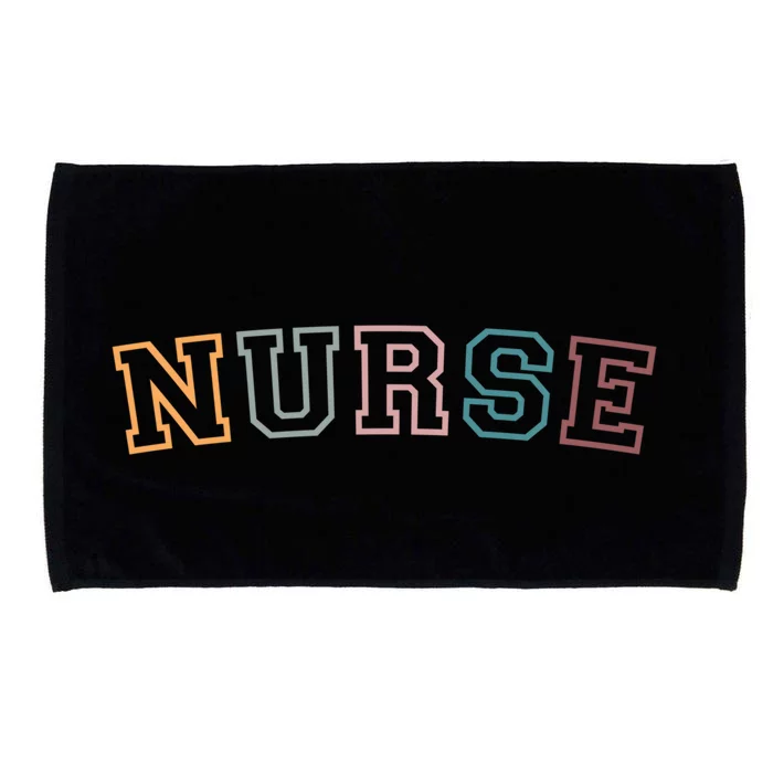 Retro Nurse Life For Registered Nurse Tee Nurses Day Gift Microfiber Hand Towel