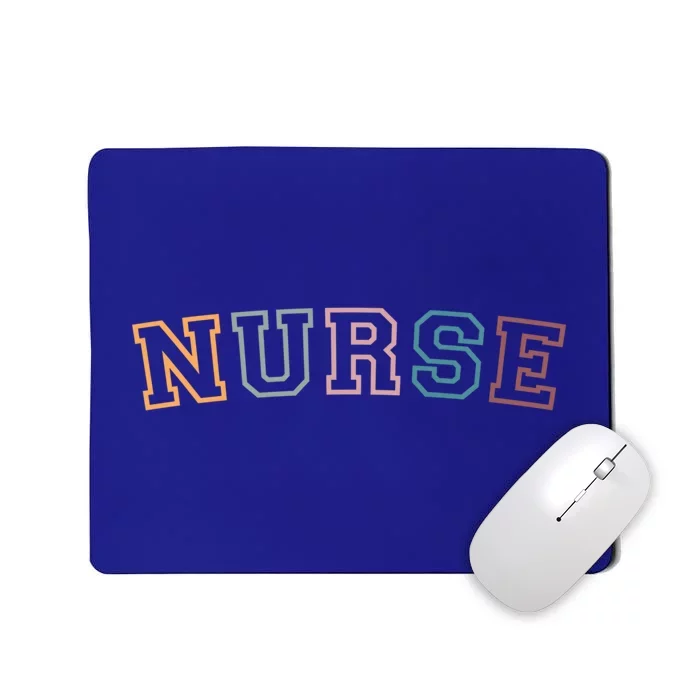 Retro Nurse Life For Registered Nurse Tee Nurses Day Gift Mousepad