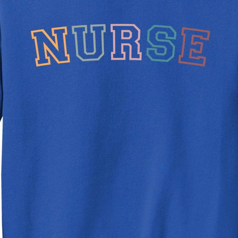 Retro Nurse Life For Registered Nurse Tee Nurses Day Gift Tall Sweatshirt