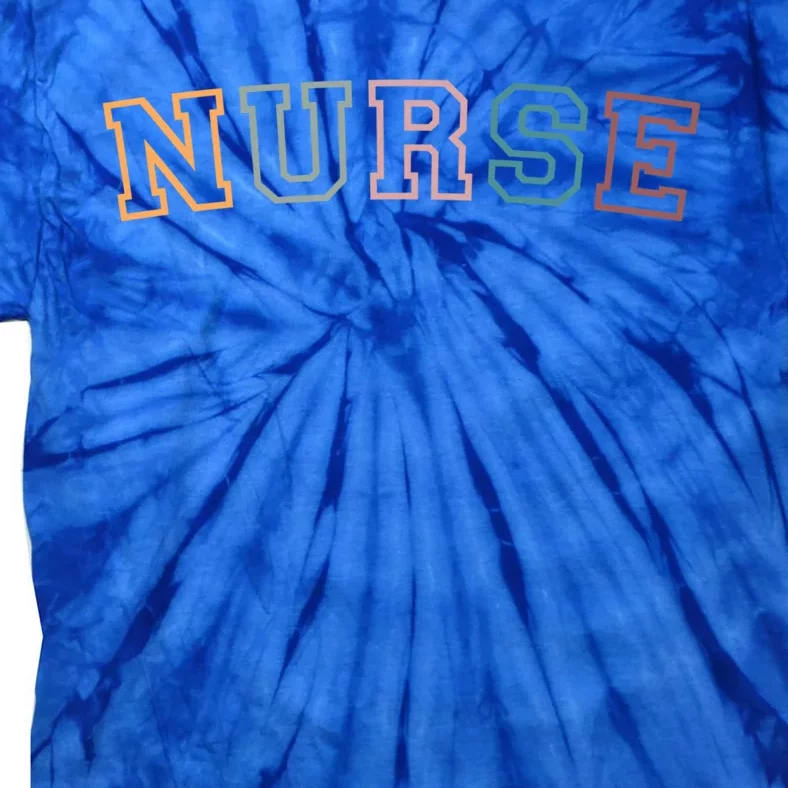 Retro Nurse Life For Registered Nurse Tee Nurses Day Gift Tie-Dye T-Shirt