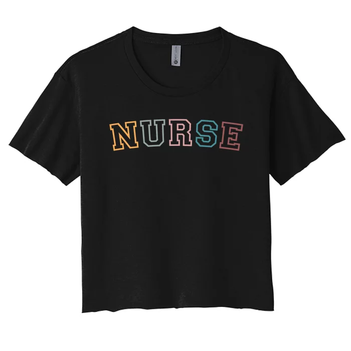 Retro Nurse Life for Registered Nurse Tee Nurse's Day Women's Crop Top Tee