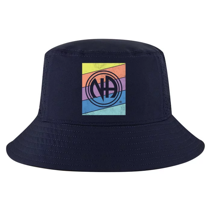 Retro Na Logo Distressed Narcotics Anonymous Na Aa Funny Gift Great Gift Cool Comfort Performance Bucket Hat