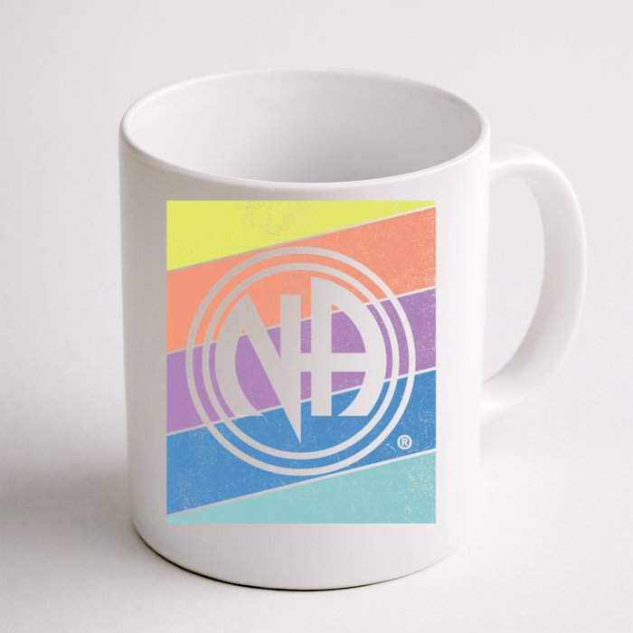 Retro Na Logo Distressed Narcotics Anonymous Na Aa Funny Gift Great Gift Front & Back Coffee Mug