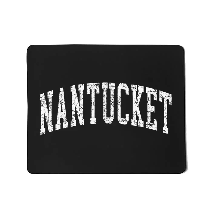 Retro Nantucket Massachusetts Beach Vacation Souvenir Mousepad