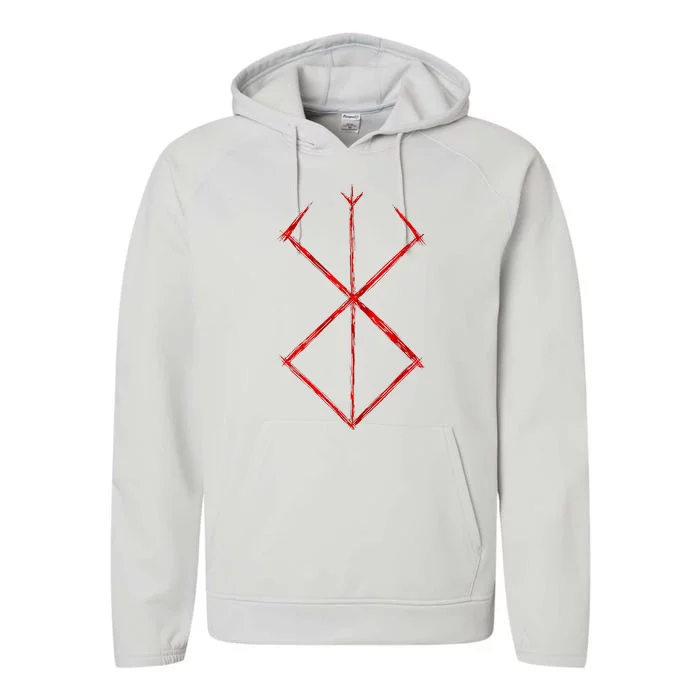 Rune Norse Mythology Warrior Symbol Berserker Performance Fleece Hoodie