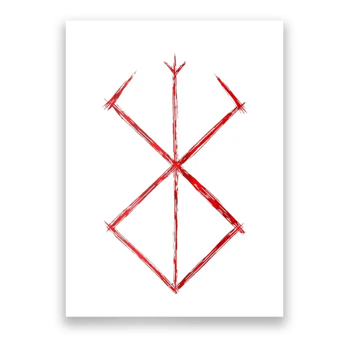 Rune Norse Mythology Warrior Symbol Berserker Poster