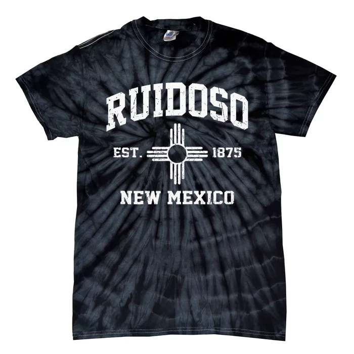 Ruidoso New Mexico NM Vintage State Athletic Style Tie-Dye T-Shirt