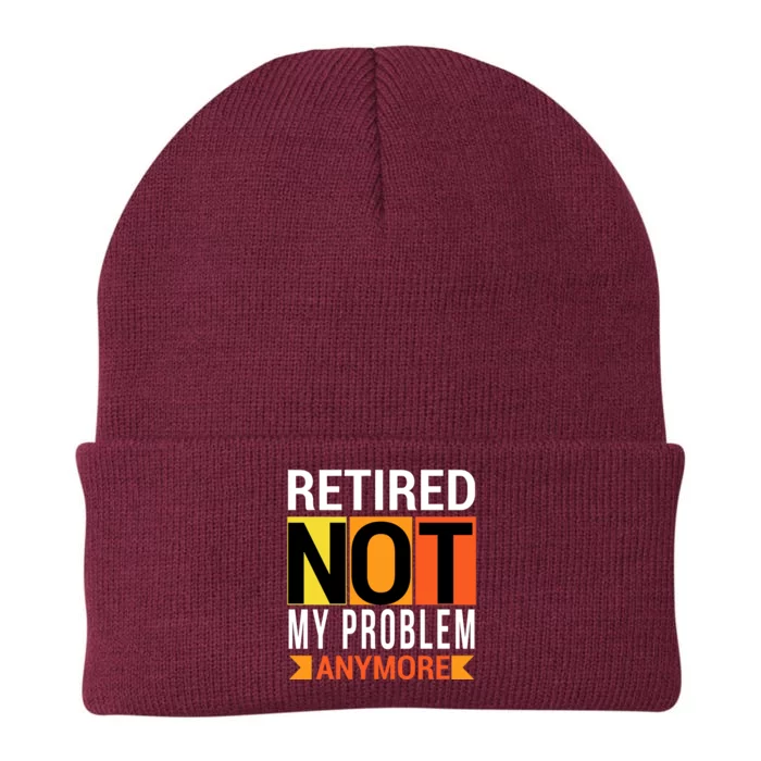 Retired Not My Problem Anymore Knit Cap Winter Beanie