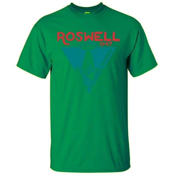 Roswell New Mexico 1947 Ufo Beam Flying Saucer Abduction Tall T-Shirt