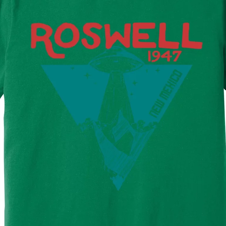 Roswell New Mexico 1947 Ufo Beam Flying Saucer Abduction Premium T-Shirt