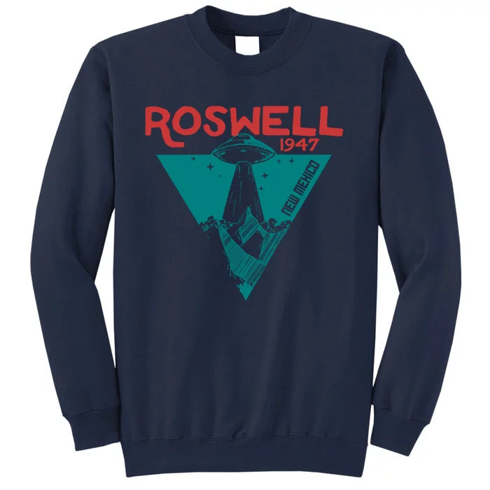 Roswell New Mexico 1947 Ufo Beam Flying Saucer Abduction Tall Sweatshirt