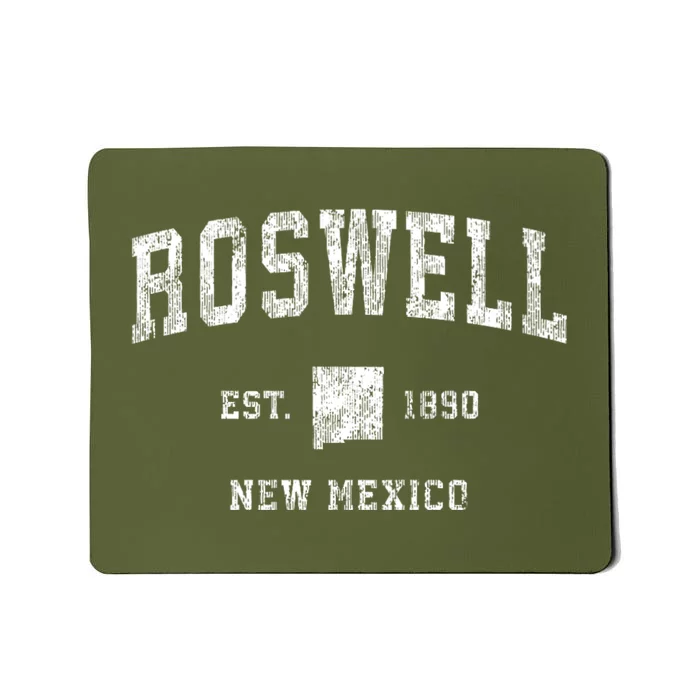 Roswell New Mexico Nm Vintage Athletic Sports Mousepad