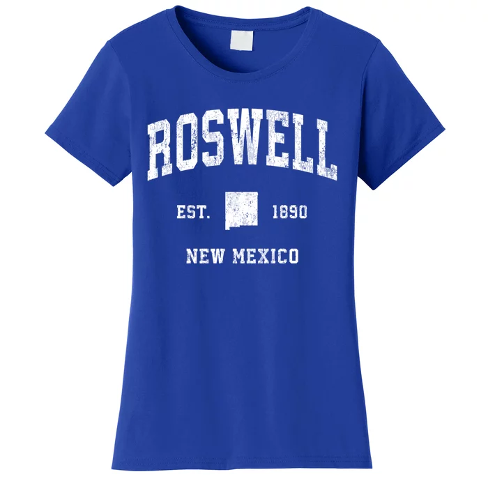 Roswell New Mexico Nm Vintage Athletic Sports Design Gift Women's T-Shirt