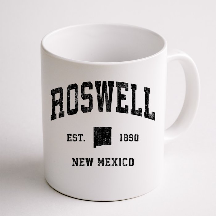 Roswell New Mexico Nm Vintage Athletic Sports Design Gift Front & Back Coffee Mug