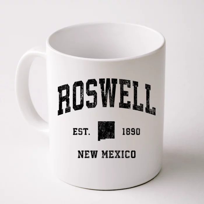 Roswell New Mexico Nm Vintage Athletic Sports Design Gift Front & Back Coffee Mug