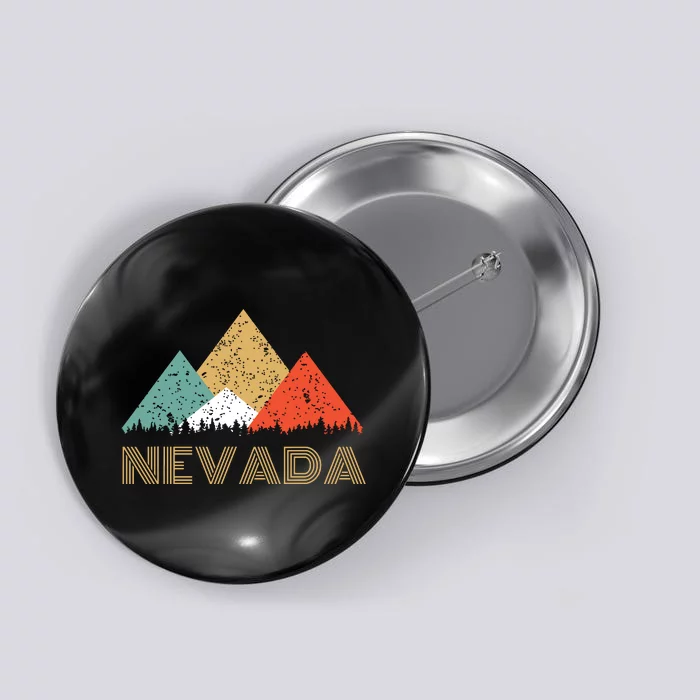 Retro Nevada Mountain T For Gift Button