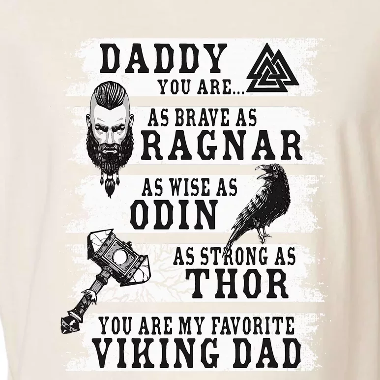 Retro Norse Mythology & Viking Saying Best Viking Daddy Garment-Dyed Women's Muscle Tee