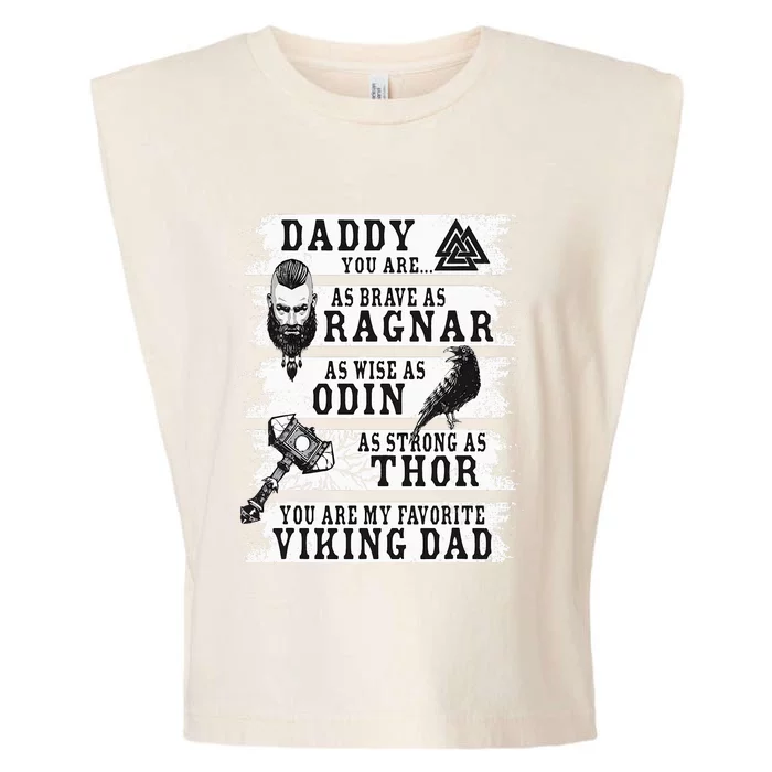 Retro Norse Mythology & Viking Saying Best Viking Daddy Garment-Dyed Women's Muscle Tee