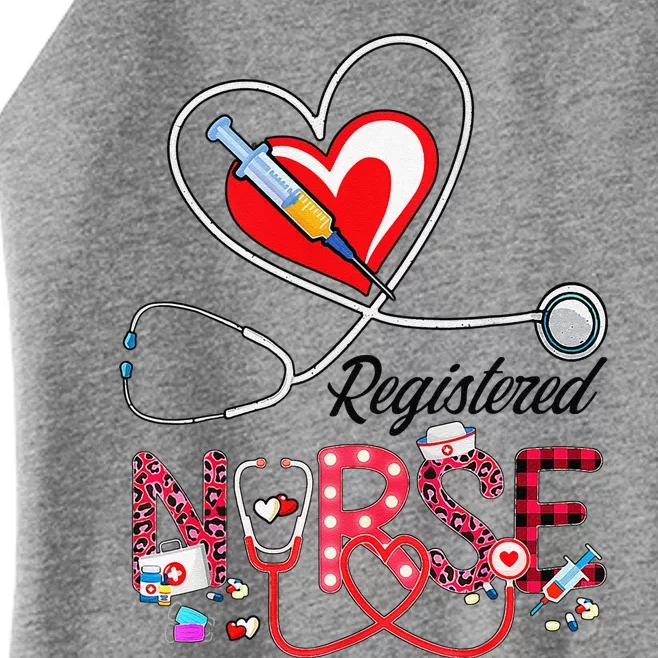 Registered Nurse Medical Nursing RN Nurses Day Stethoscope Women’s Perfect Tri Rocker Tank