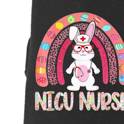 Rainbow NICU Nurse Easter Nurse Floral Bunny Doggie 3-End Fleece Hoodie