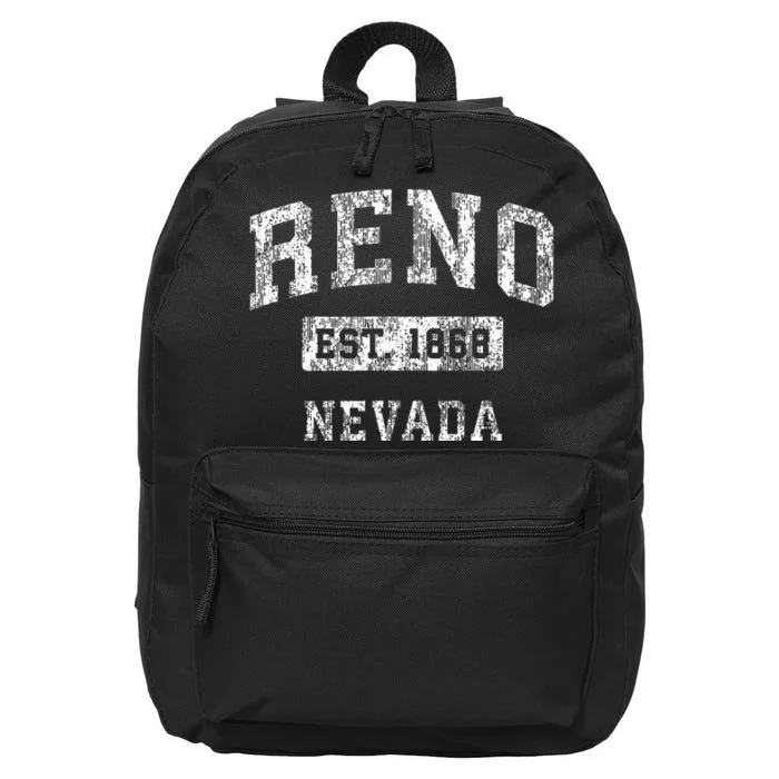 Reno Nevada Nv Vintage Established Sports 16 in Basic Backpack