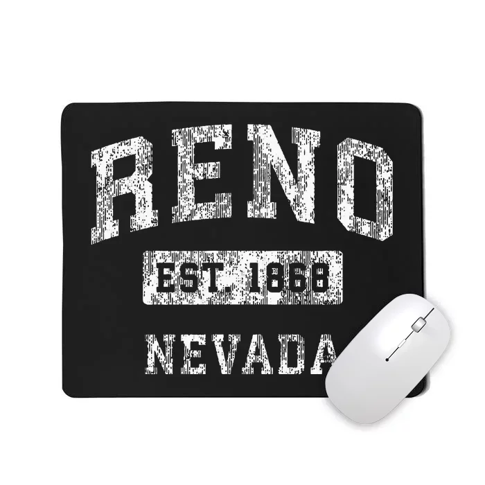 Reno Nevada Nv Vintage Established Sports Mousepad