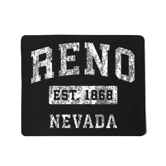 Reno Nevada Nv Vintage Established Sports Mousepad