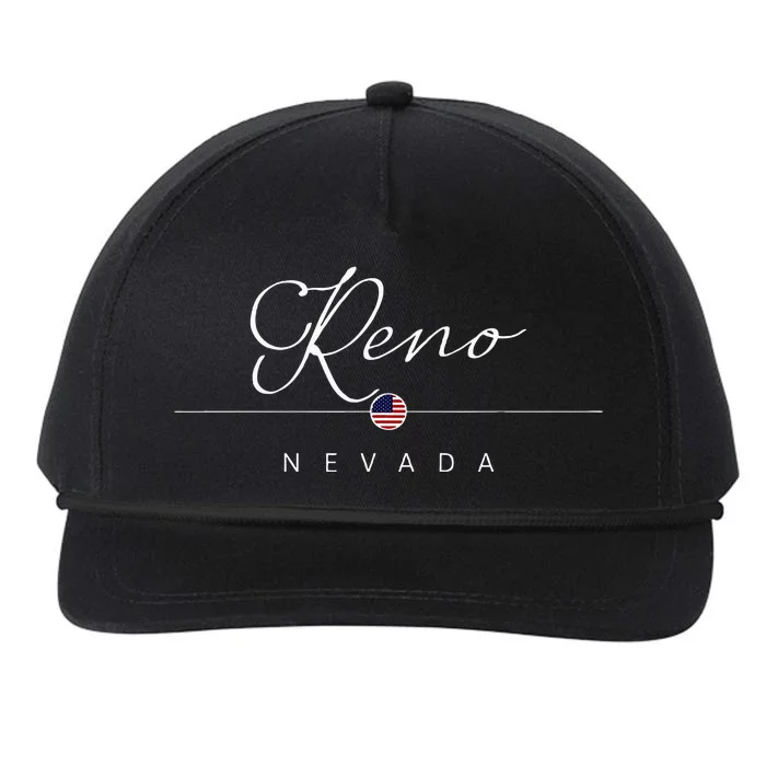 Reno Nevada NV On Reno Snapback Five-Panel Rope Hat