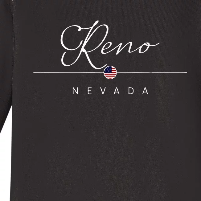 Reno Nevada NV On Reno Baby Long Sleeve Bodysuit